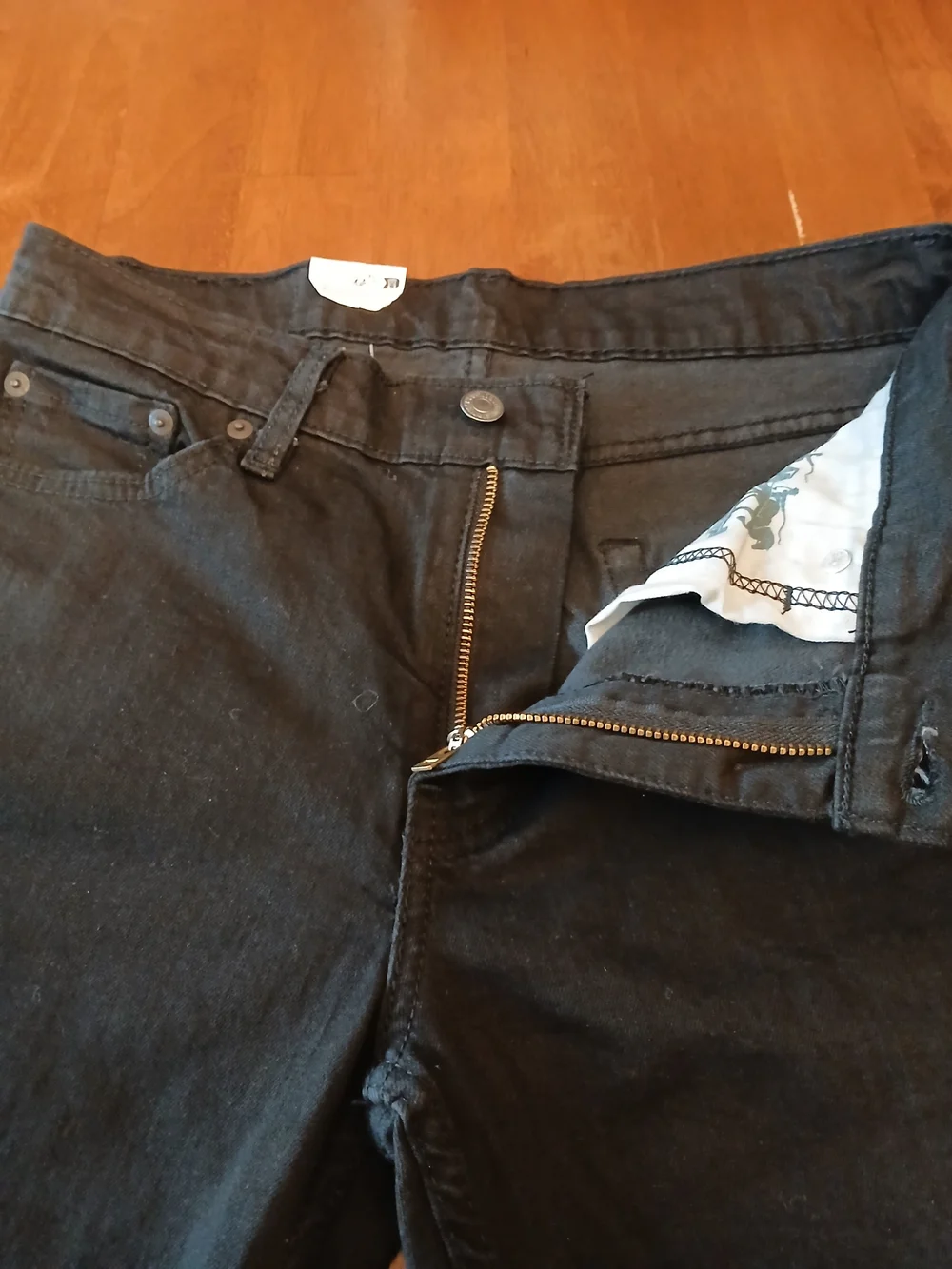 Levi's 30x32 Flex 511 Slim Black Stretch Denim Jeans Men's Mid Rise 5-Pocket NWT